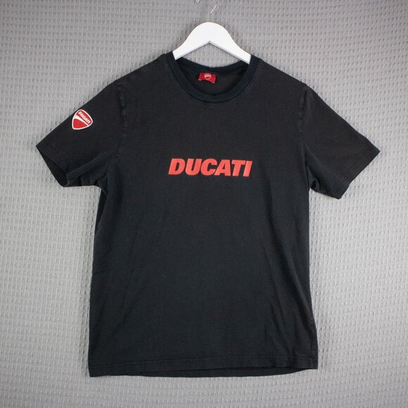 Ducati Logo Tee Mens Black Vintage Sportswear Car - Picture 1 of 8